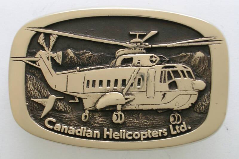 Canadian Helicopters Belt Buckle