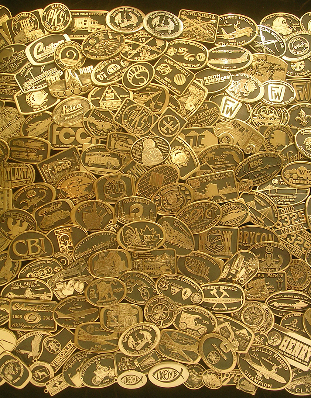 Custom Brass Belt Buckles made by Northwest Brass Works USA