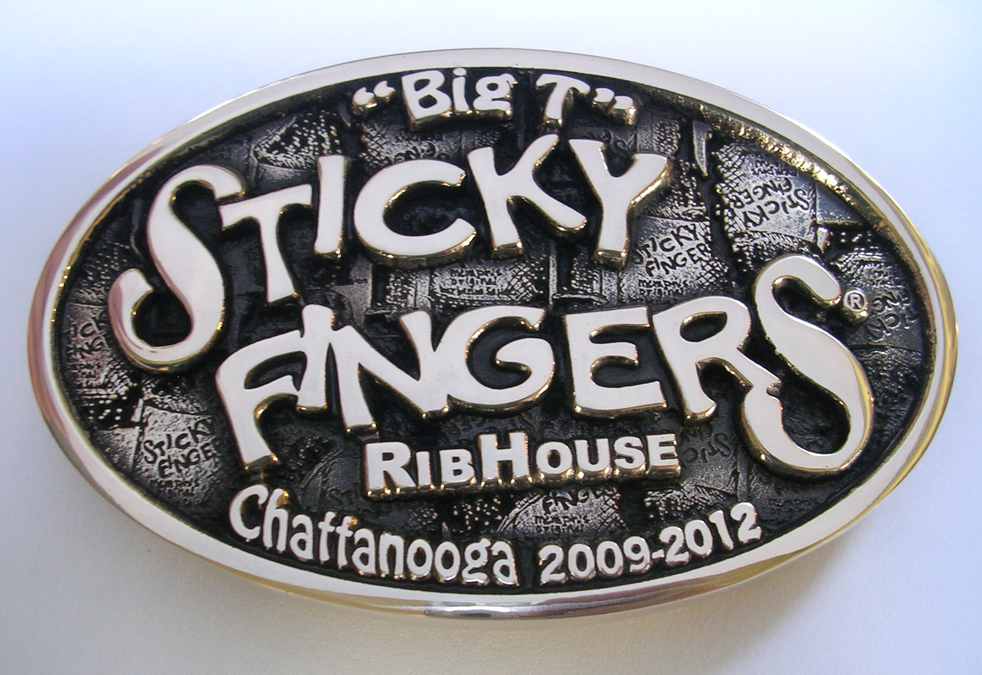 Sticky Fingers Rib House Belt Buckle