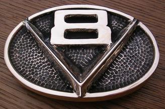 v8 belt buckle